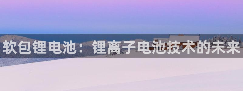 凯时ag旗舰厅登录：软包锂电池：锂离子电池技术的未来